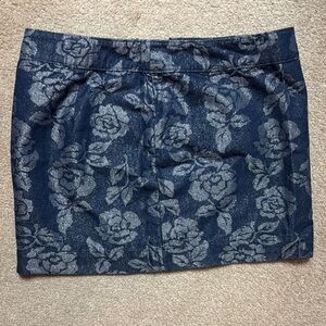 Abercrombie & Fitch Sparkly Denim Mini Pencil Skirt for Cocktail